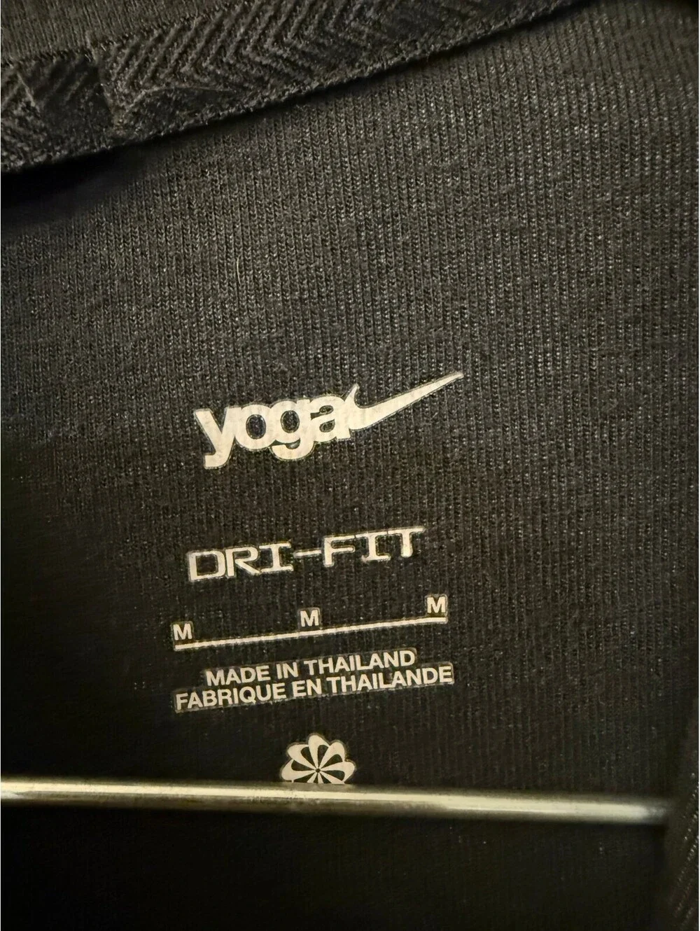 Nike Yoga Dri-FIT Full Zip Hoodie Women’s M Charcoal Thumbholes 2-Way Zip